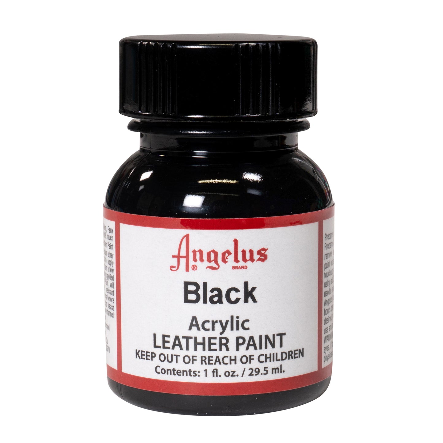 Angelus Acrylic Leather Paint Black 1oz