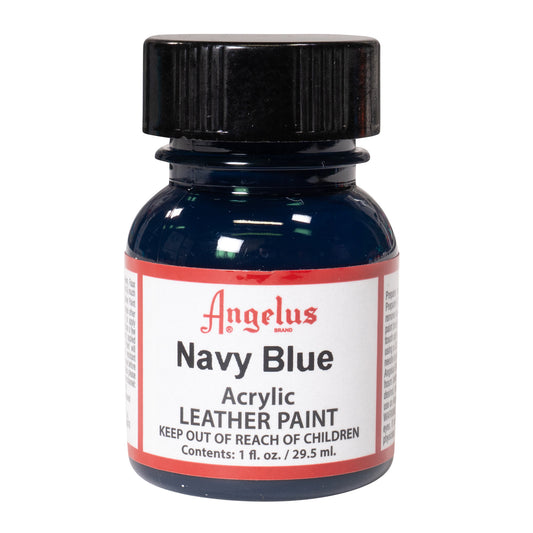 Angelus Acrylic Leather Paint Navy Blue 1oz