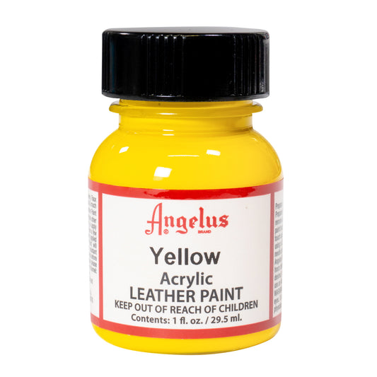 Angelus Acrylic Leather Paint Yellow 1oz